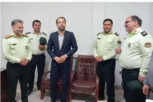 دیدار و گفتگو  فرمانده انتظامی با دادستان شهرستان