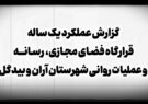 گزارش عملکرد یکساله قرارگاه فضای مجازی و رسانه و عملیات روانی شهرستان آران و بیدگل
