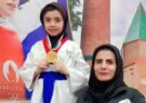 نازنین فاطمه واحدی بیدگلی بر سکوی اول تکواندو استان اصفهان ایستاد