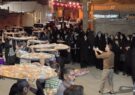 کاروان شادی و مراسم مجمع گردانی با سفره «مشکل‌گشا»
