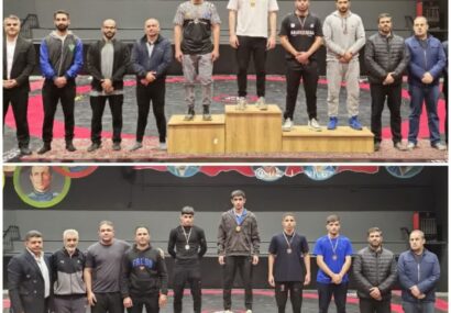 مدال‌آوری کشتی‌گیران آران و بیدگل در مسابقات قهرمانی استان