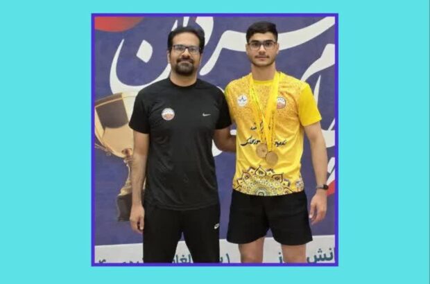 قهرمانی پیاپی تنیس‌باز آران و بیدگل در مسابقات استانی تنیس روی میز