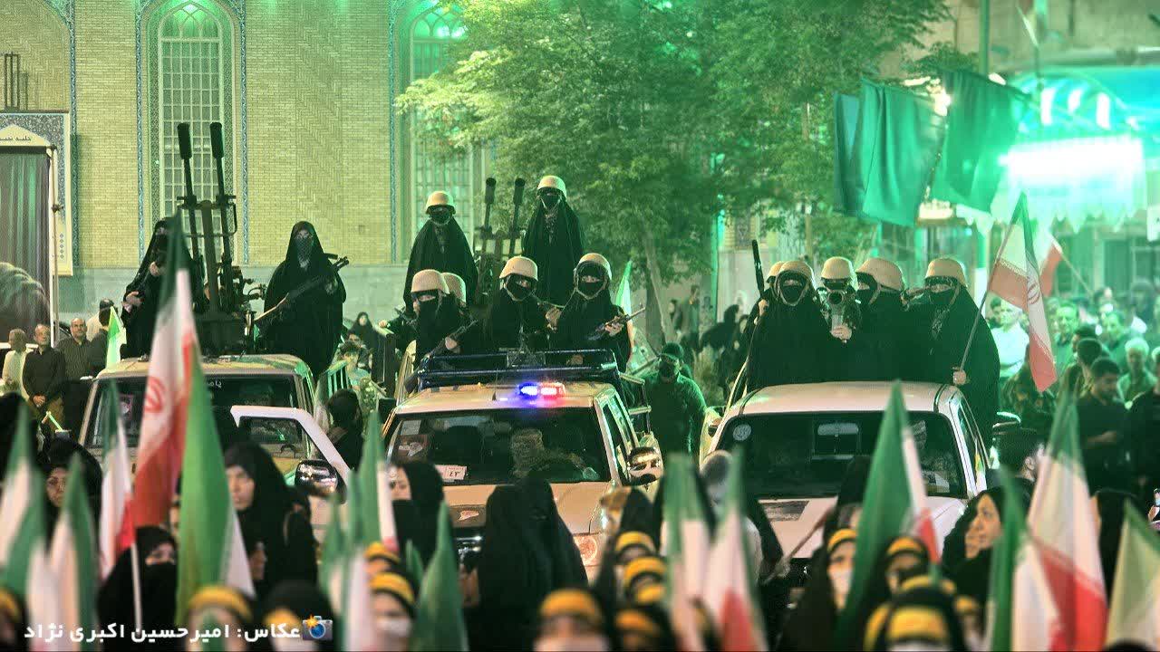 اجتماع بانوان جان فدا در میدان شهید سلیمانی