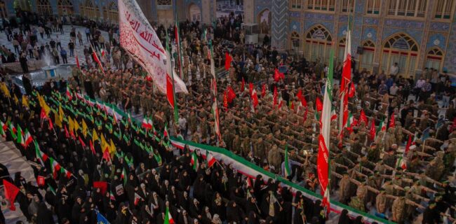جلوه‌های بصری رزمایش جان‌فدای ایران در آران‌وبیدگل